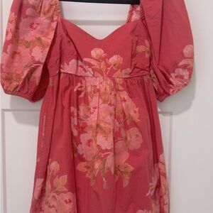 Free People Pink Sweetheart Mini Sundress